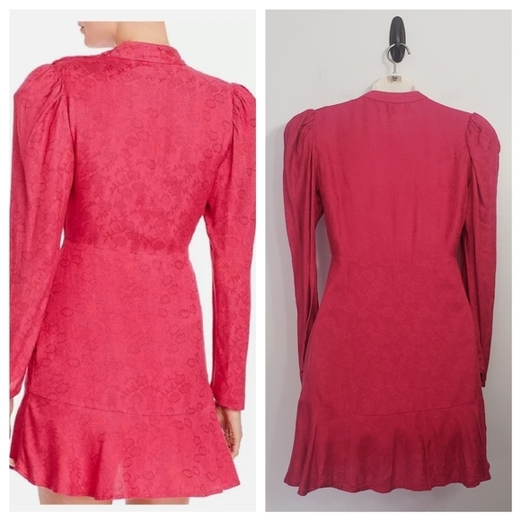 RAHI fuschia Sophie medina jacquard mini dress size S - Picture 7 of 12